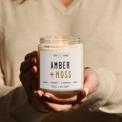 Amber & Moss Soy Candle