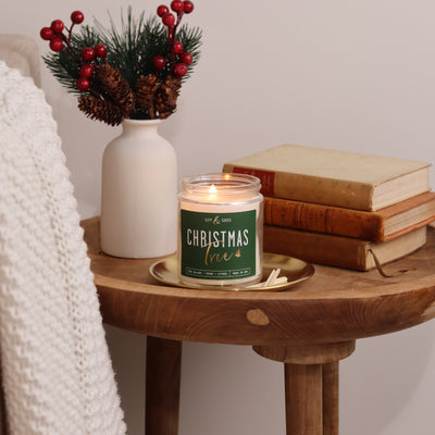 Christmas Tree Soy Candle (Green Label)