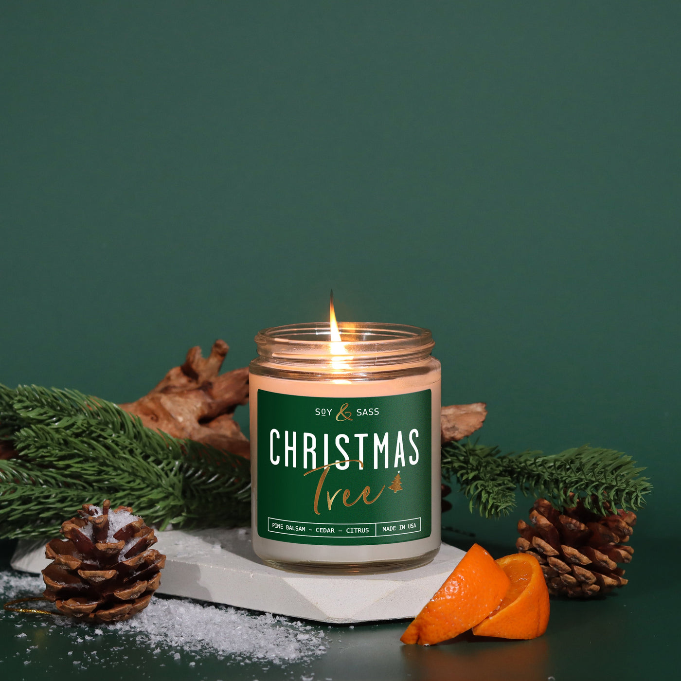 christmas tree candle