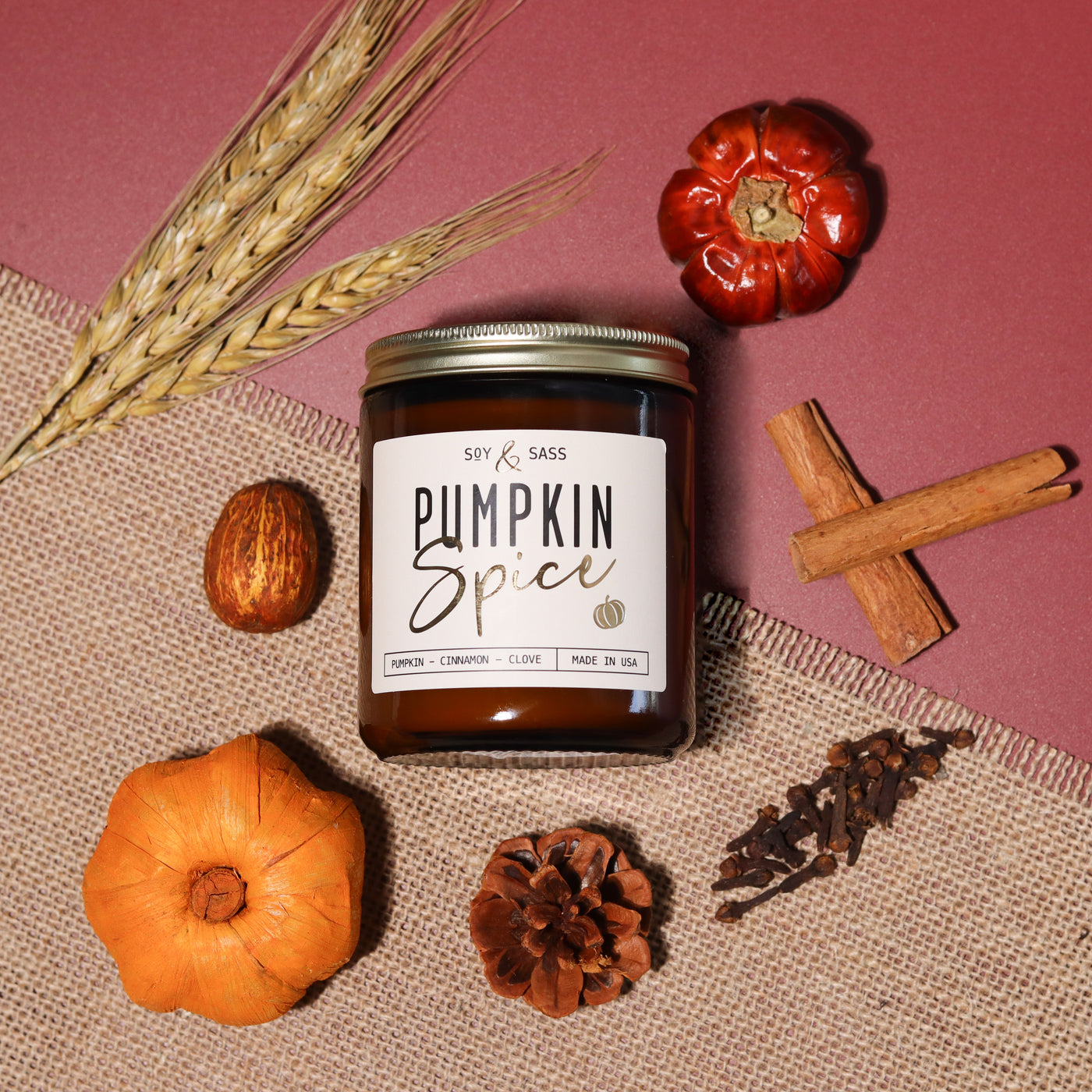 Pumpkin Spice Soy Wax Candle