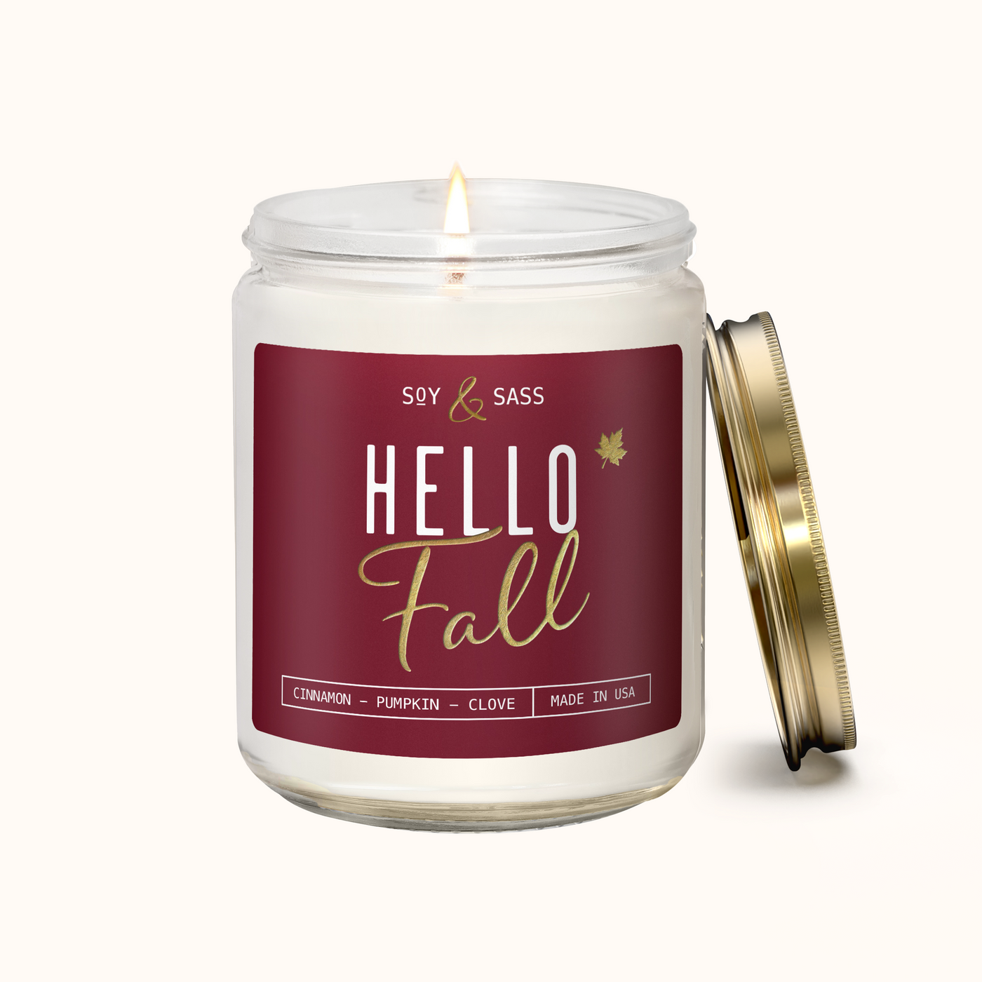 Hello Fall Soy Wax Candle