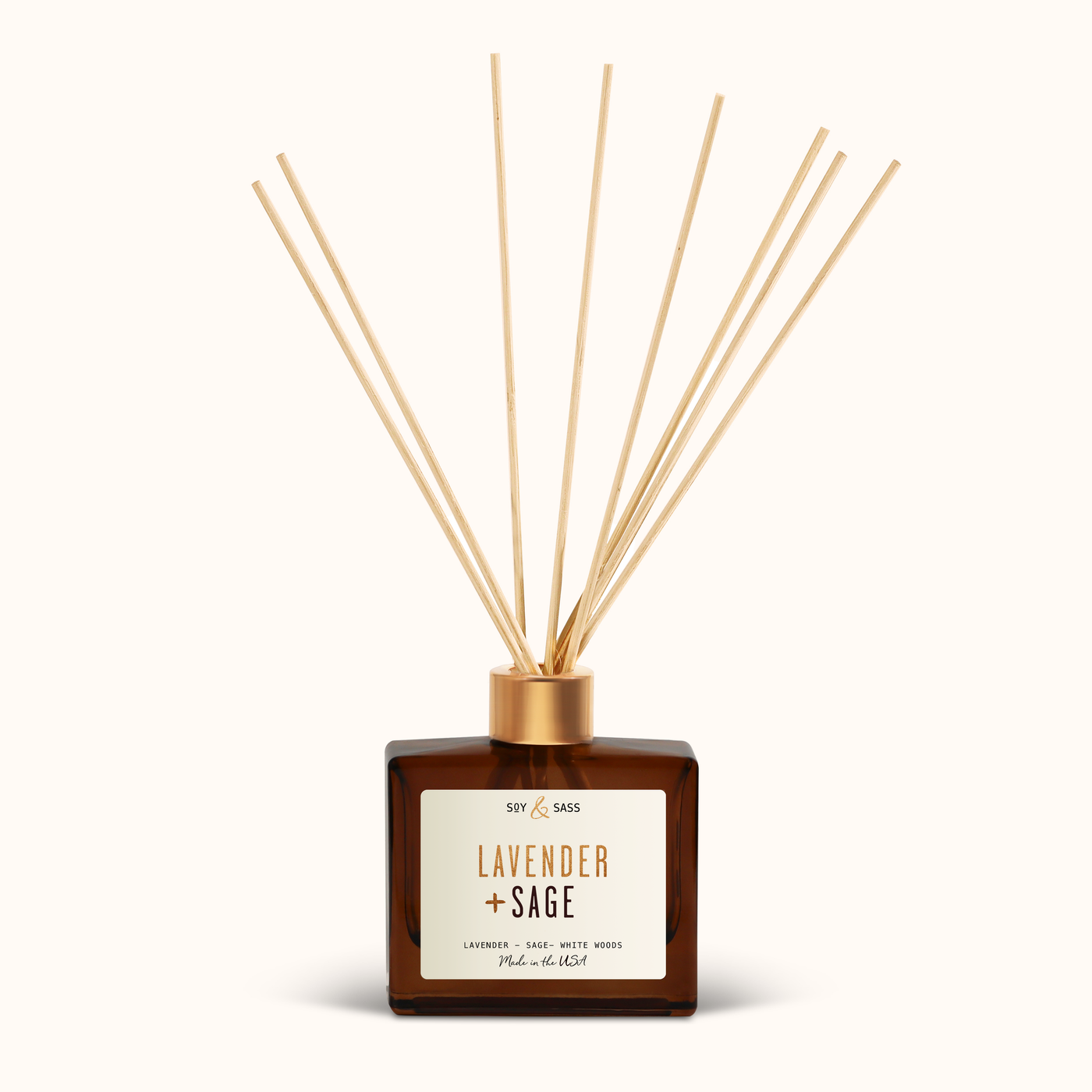 Lavender & Sage Reed Diffuser – Soy and Sass