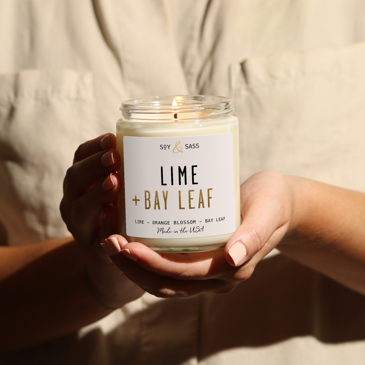 Lime & Bay Leaf Soy Candle