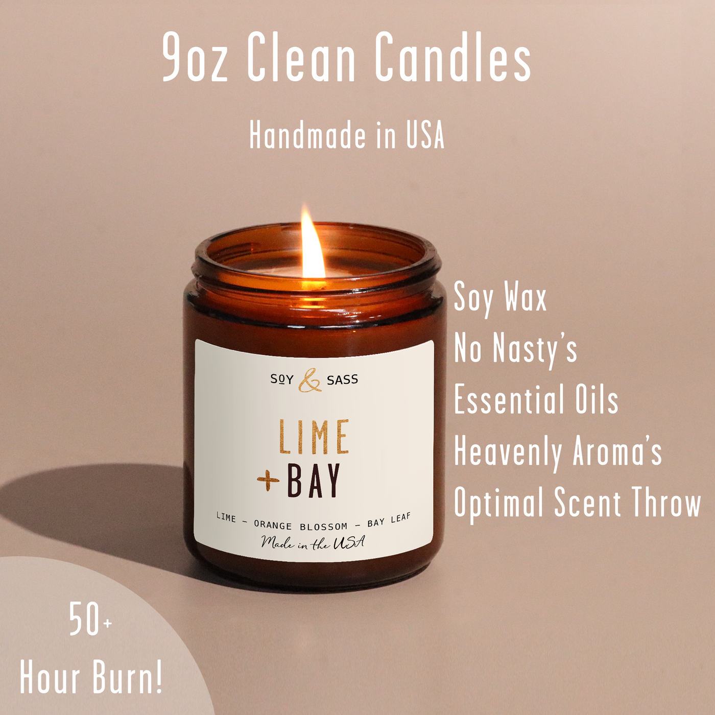 Lime & Bay Soy Candle