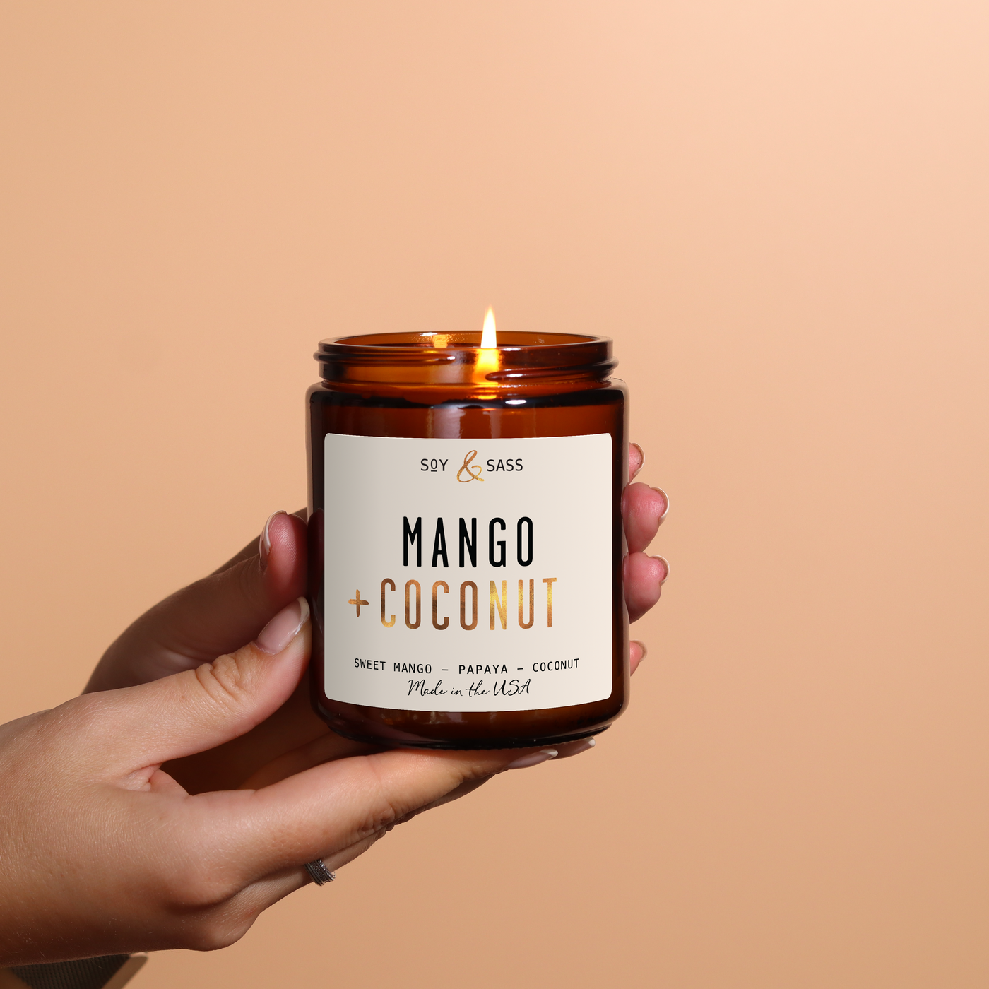 Mango & Coconut Soy Candle