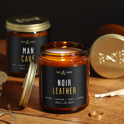 Leather Noir Soy Candle