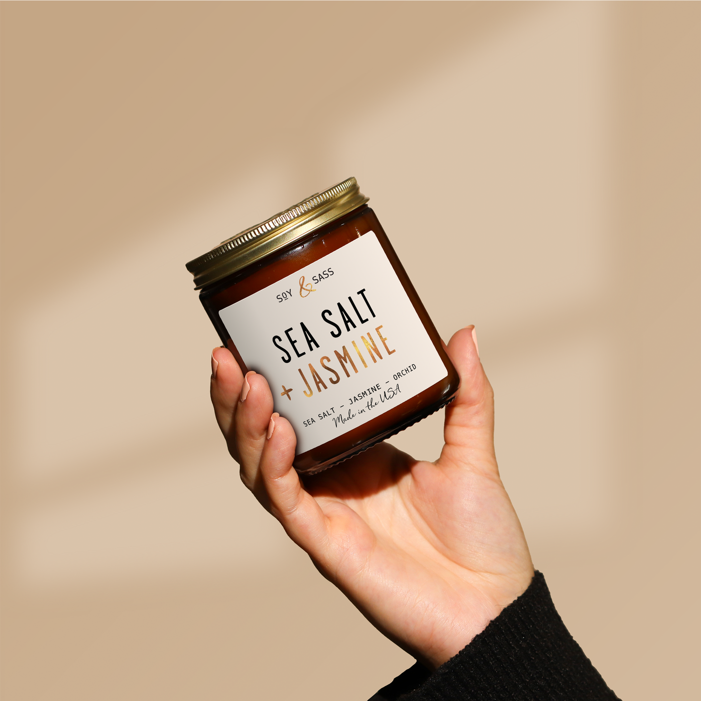 Sea Salt & Jasmine Soy Candle
