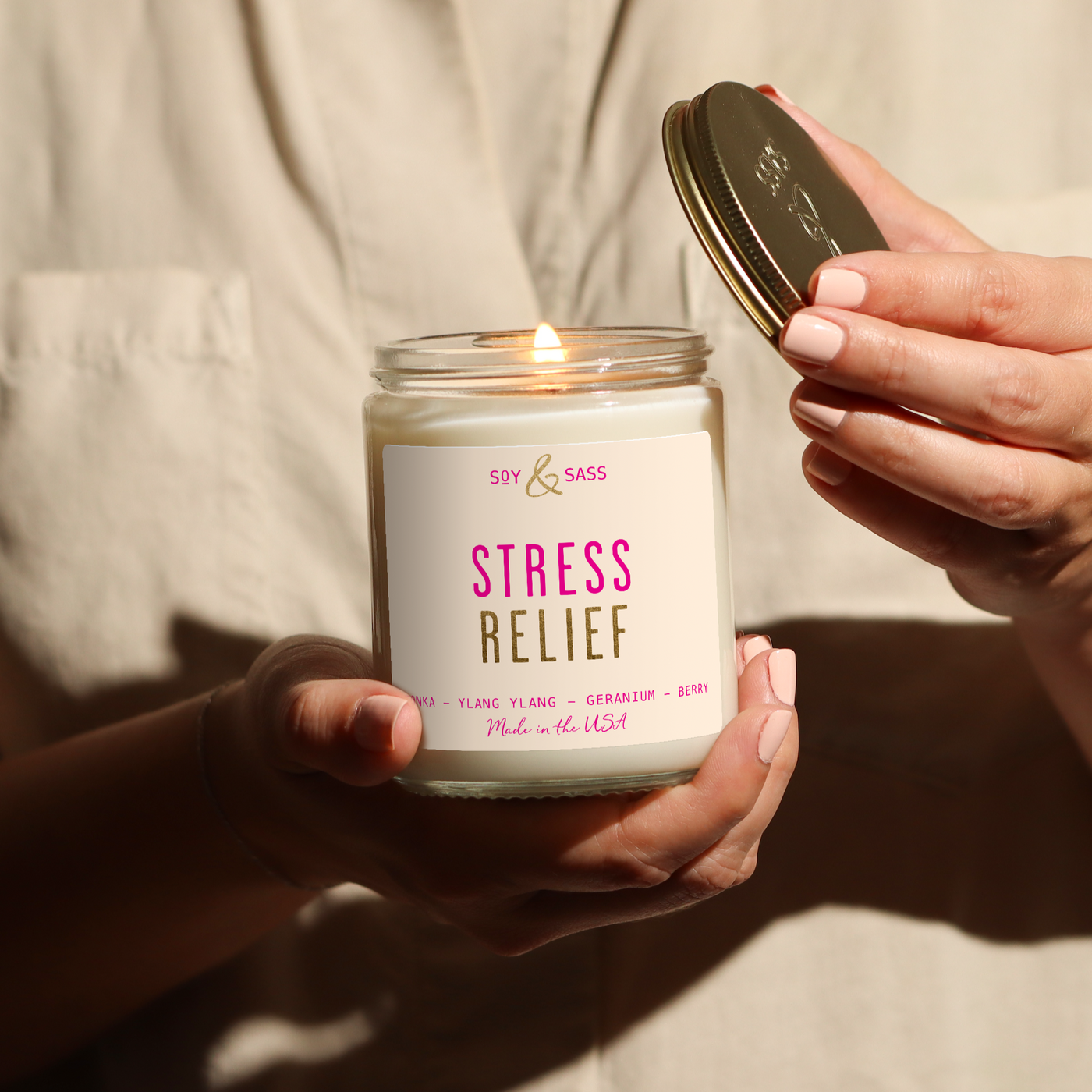 Stress Relief Soy Candle