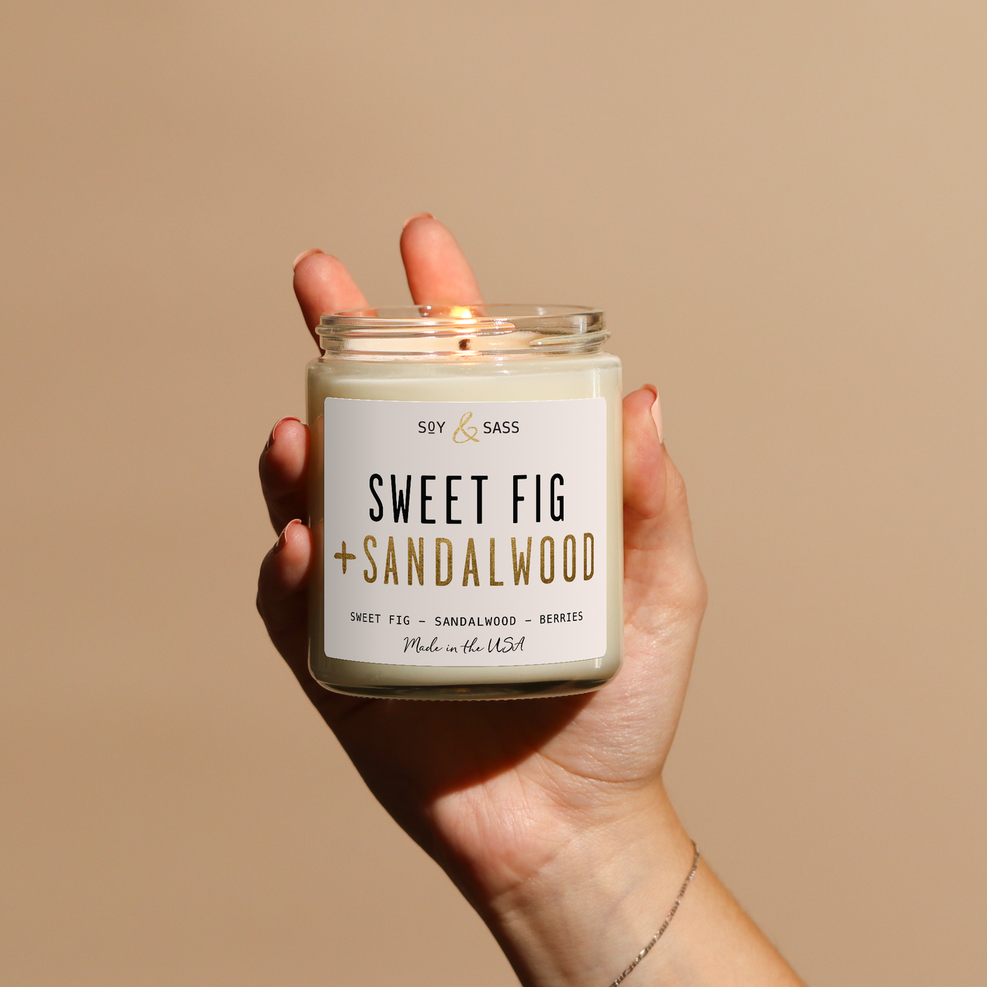 Sweet Fig & Sandalwood Soy Candle