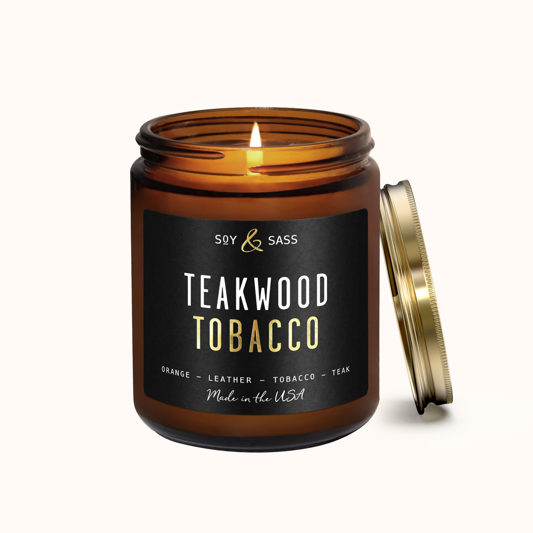 leather and tobacco candle Teakwood Tobacco Soy Candle leather and tobacco candle Teakwood Tobacco Soy Candle