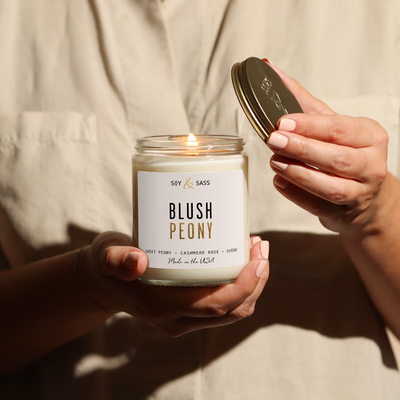 Blush Peony Soy Candle