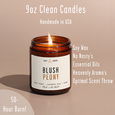 Blush Peony Soy Candle