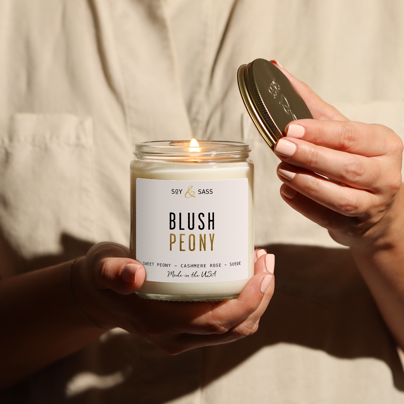 Blush Peony Soy Candle