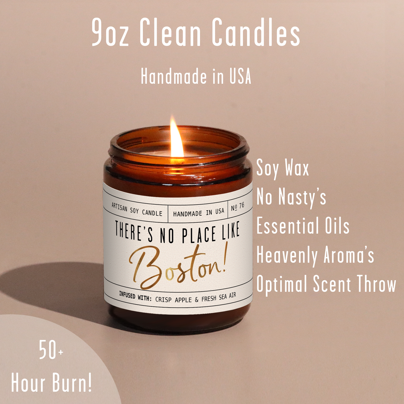 There's No Place Like Boston Soy Candle