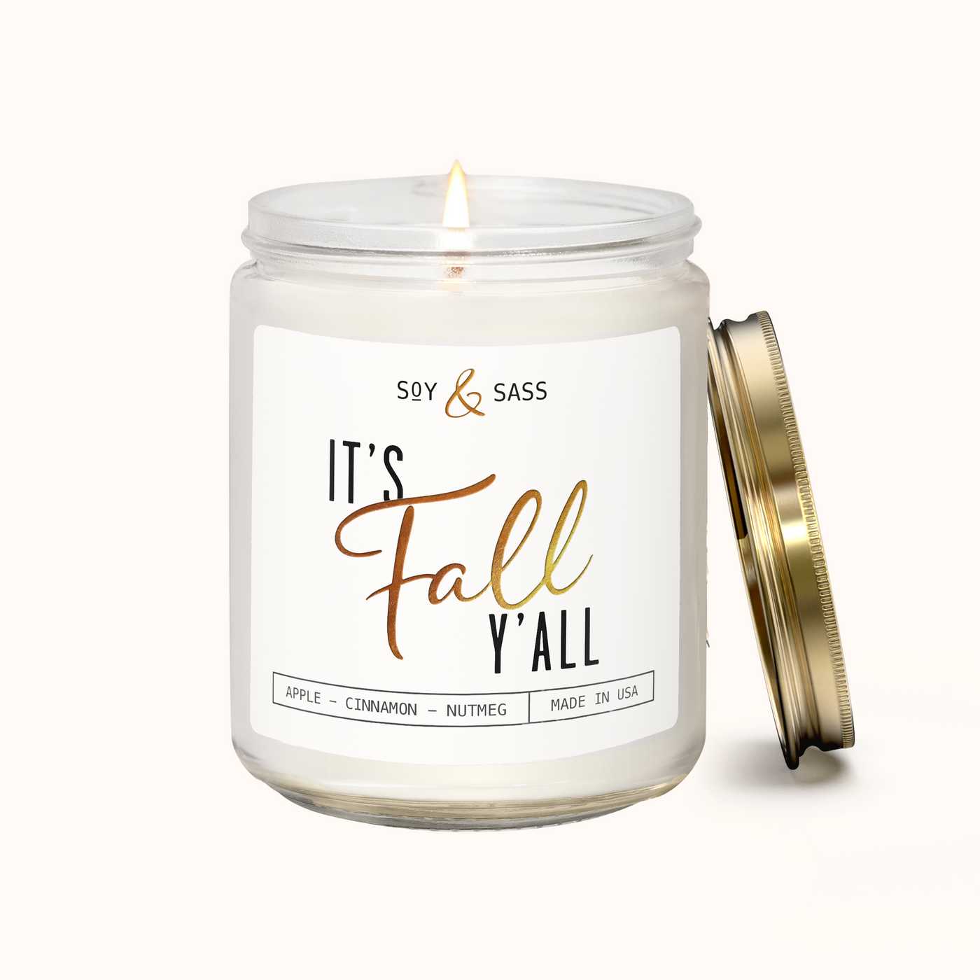 It's Fall Y'all Soy Wax Candle