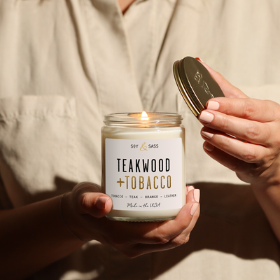 Teakwood & Tobacco Soy Candle