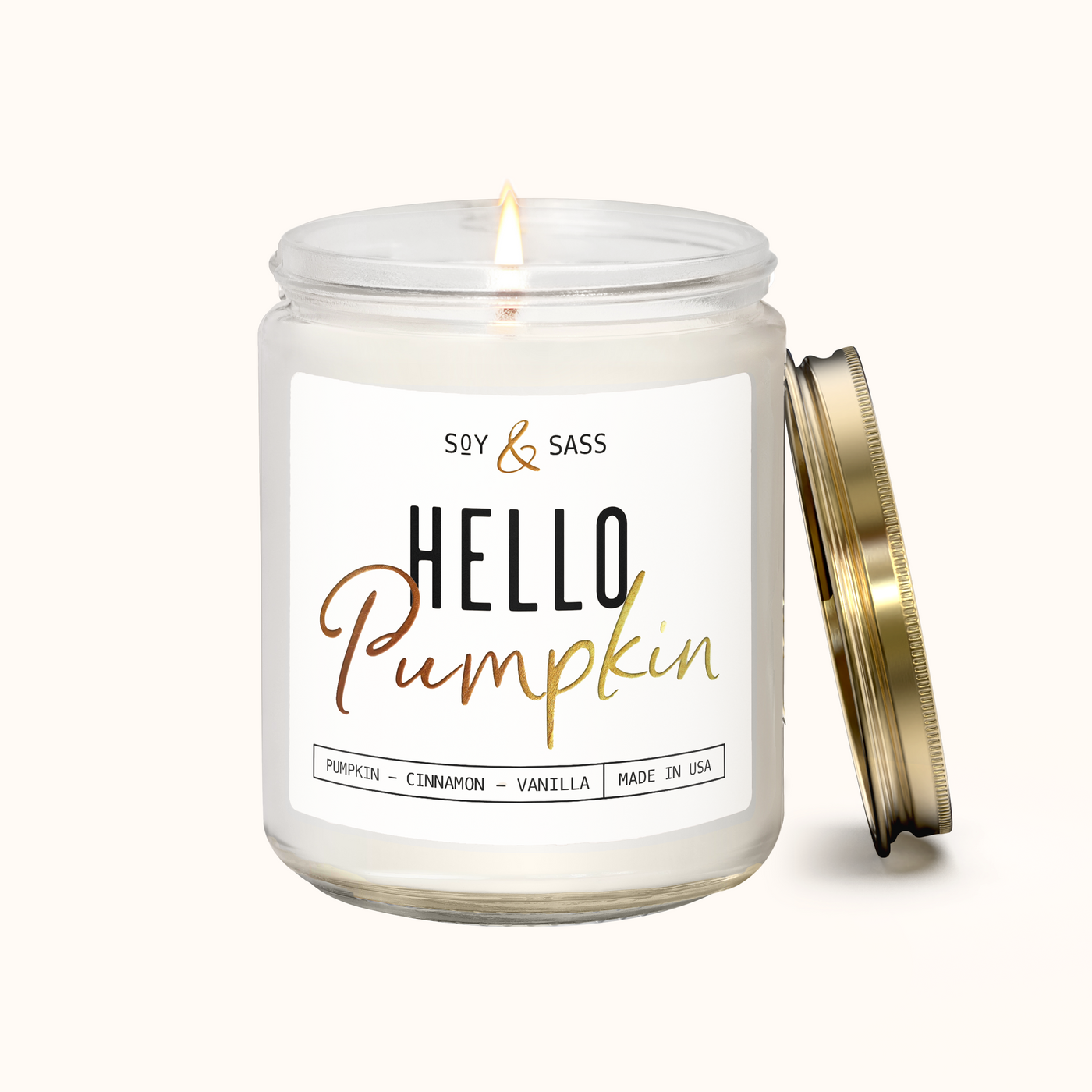 Hello Pumpkin Soy Wax Candle