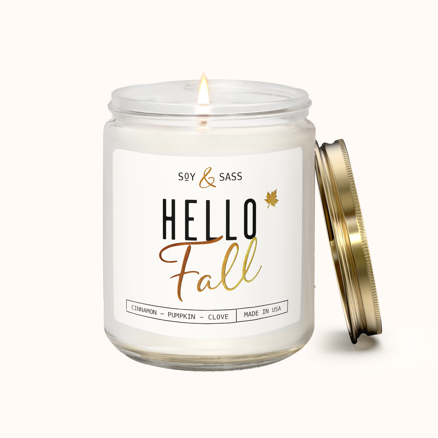 Hello Fall Soy Wax Candle