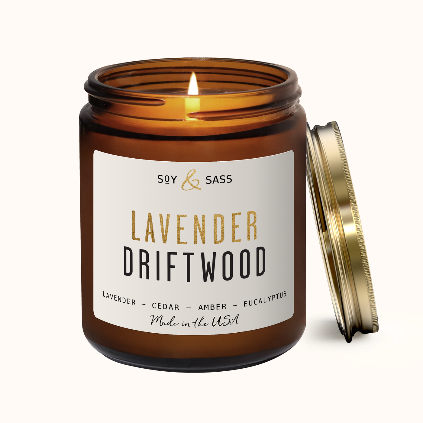 Lavender Driftwood Soy Candle