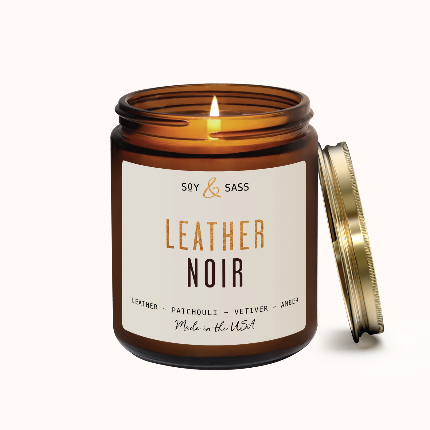 Leather Noir Soy Candle