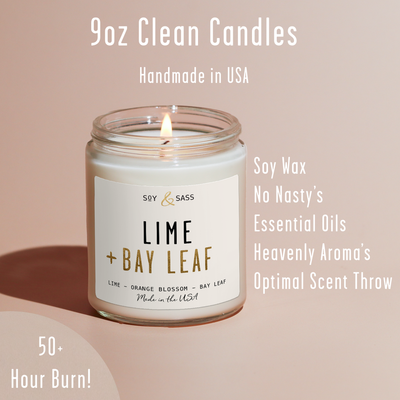 Lime & Bay Leaf Soy Candle