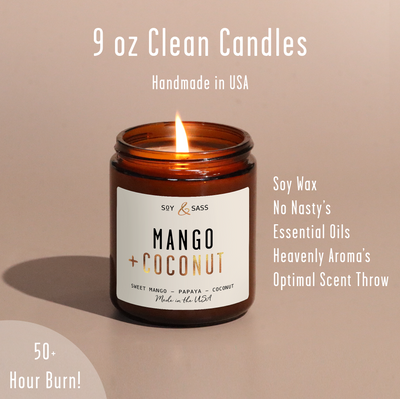 Mango & Coconut Soy Candle