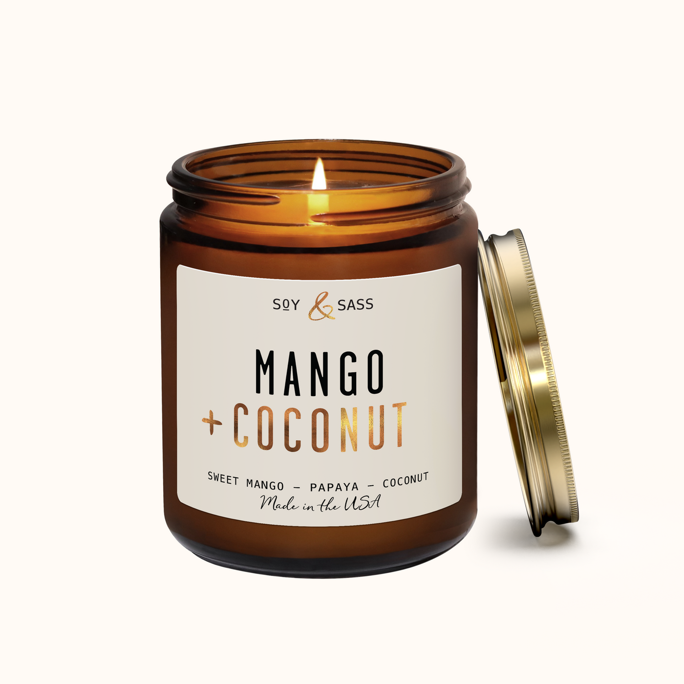 Mango & Coconut Soy Candle