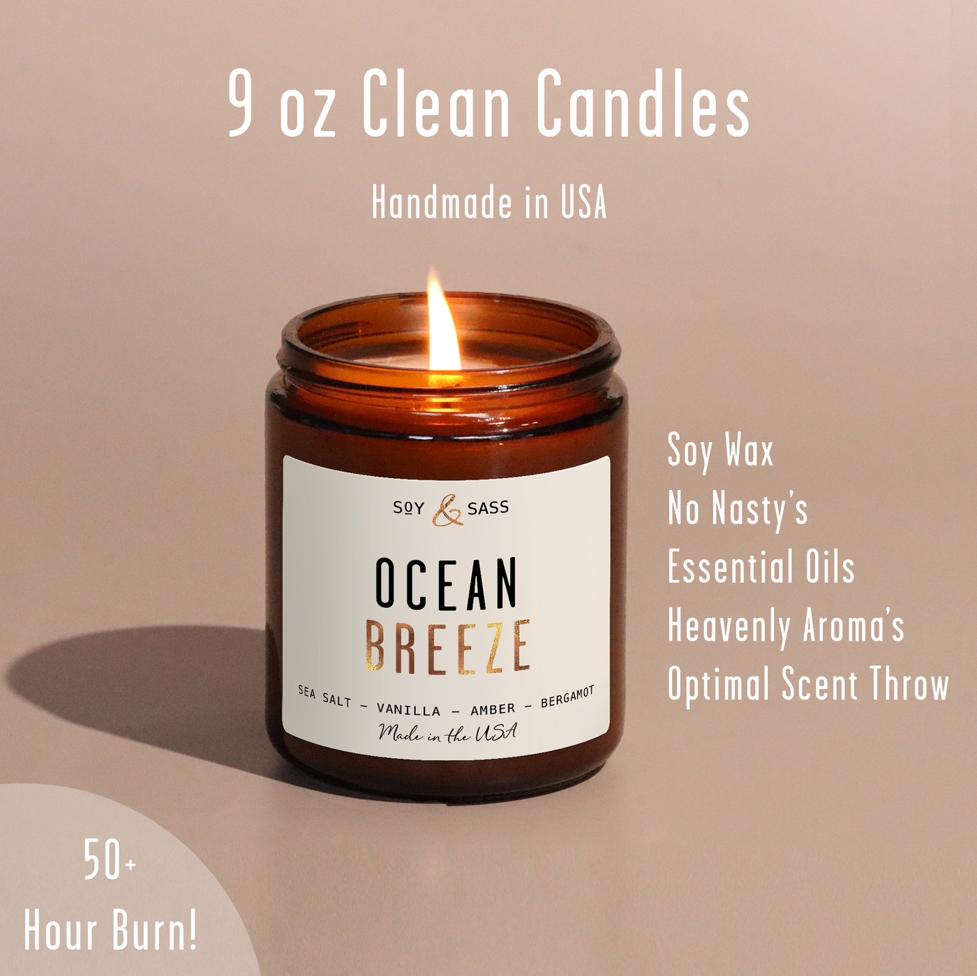 Ocean Breeze Soy Candle
