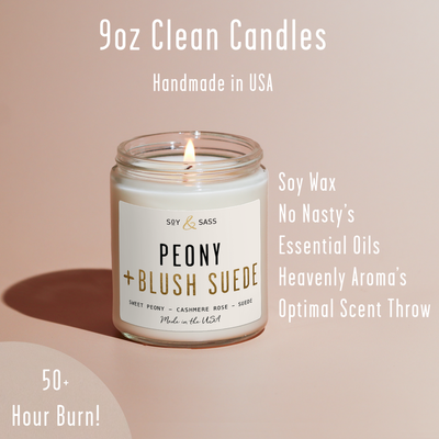 Peony Blush Soy Candle