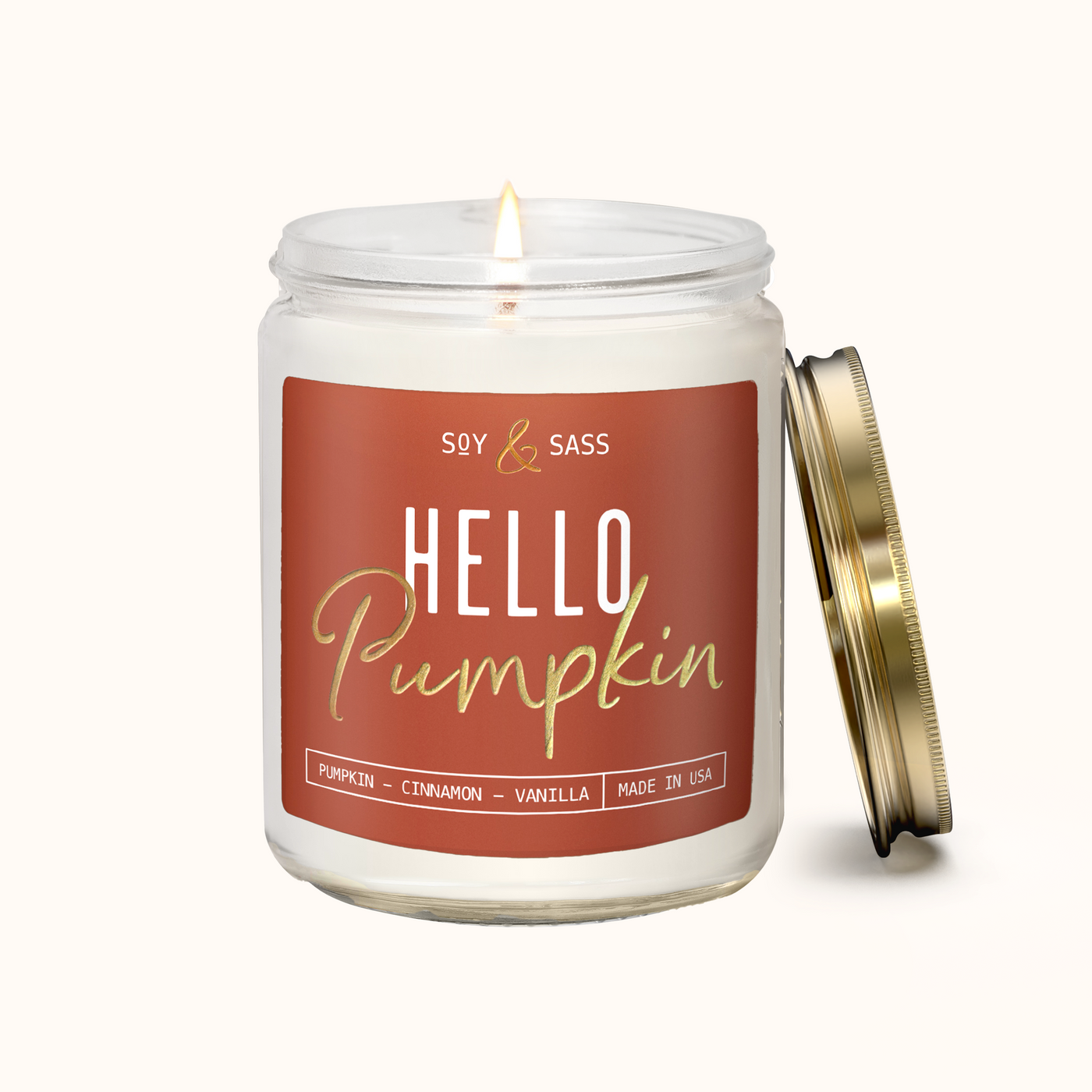 Hello Pumpkin Soy Wax Candle