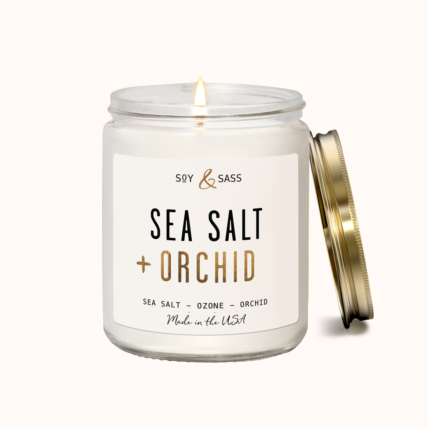 Sea Salt & Orchid Soy Candle