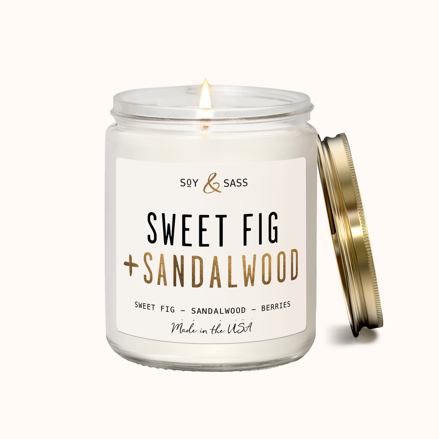 Sweet Fig & Sandalwood Soy Candle