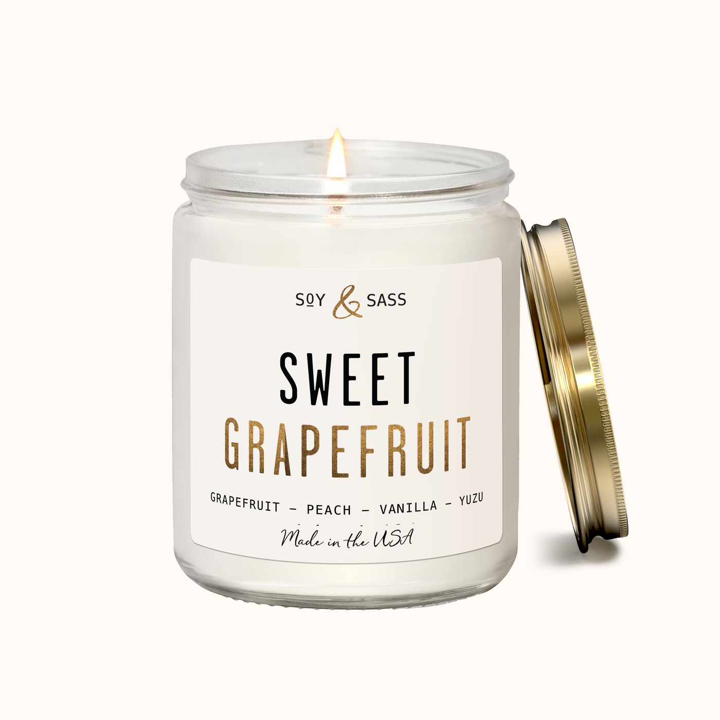 Sweet Grapefruit Soy Candle