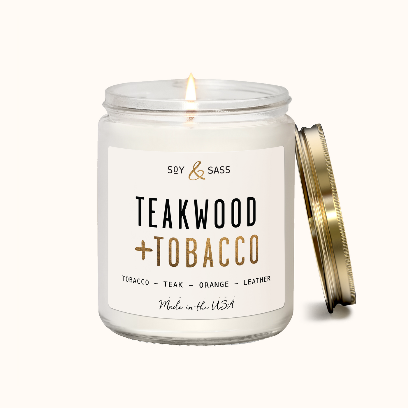 Teakwood & Tobacco Soy Candle