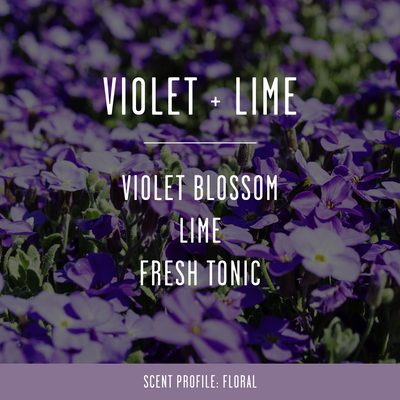 Violet Lime Soy Candle