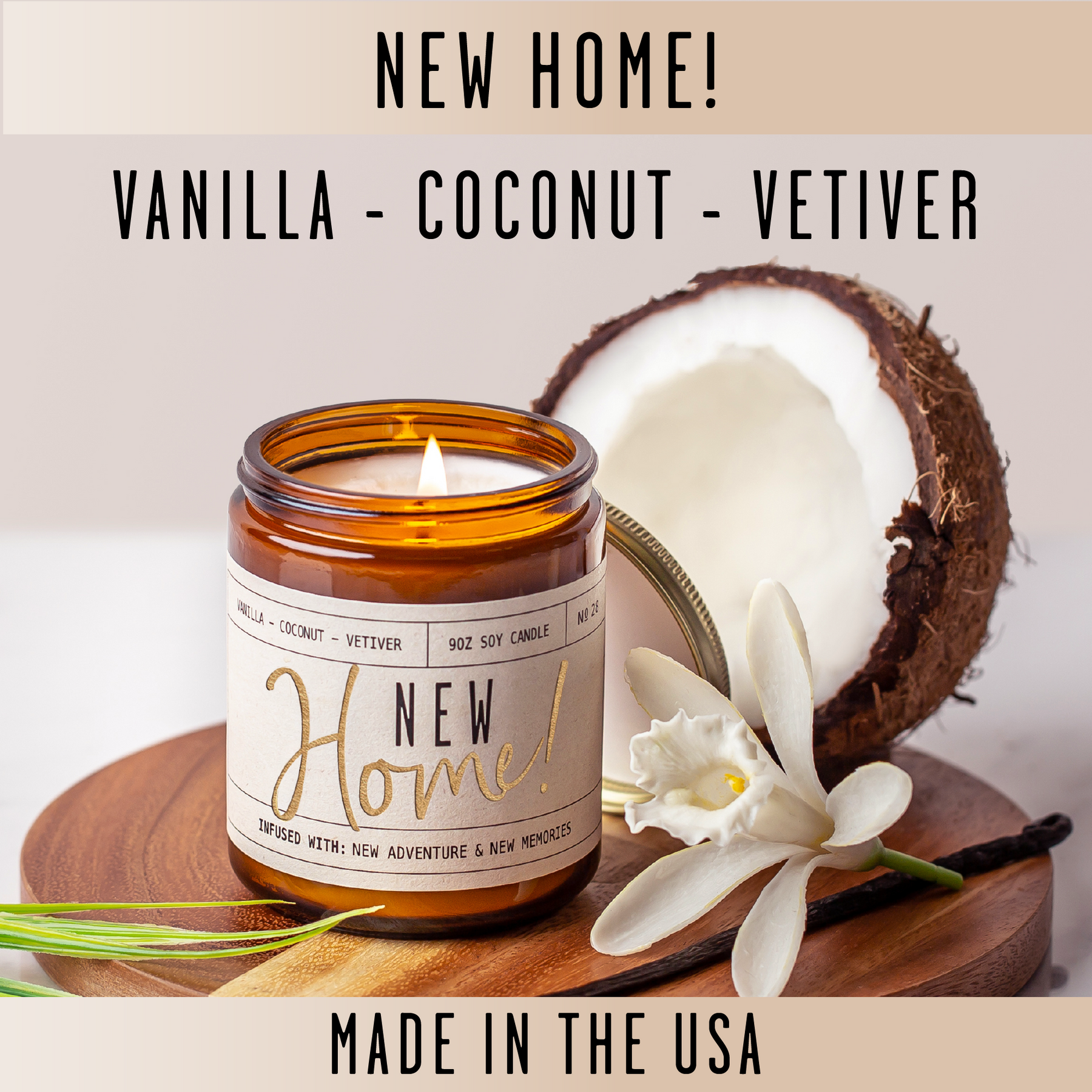 New Home Soy Candle Soy and Sass